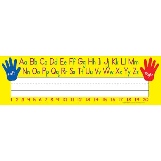 Teacher Created Resources® Left & Right Alphabet Name Plates, 6 Packs of 36